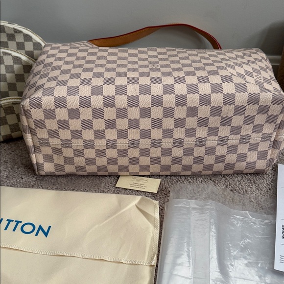 Louis Vuitton LV Canvas Graceful PM Damier Azur handbag dust bag tags organizer - Picture 3 of 11